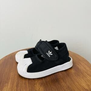 Adidas Superstar 360 Black Slip On Shoes Kids Size 7.5